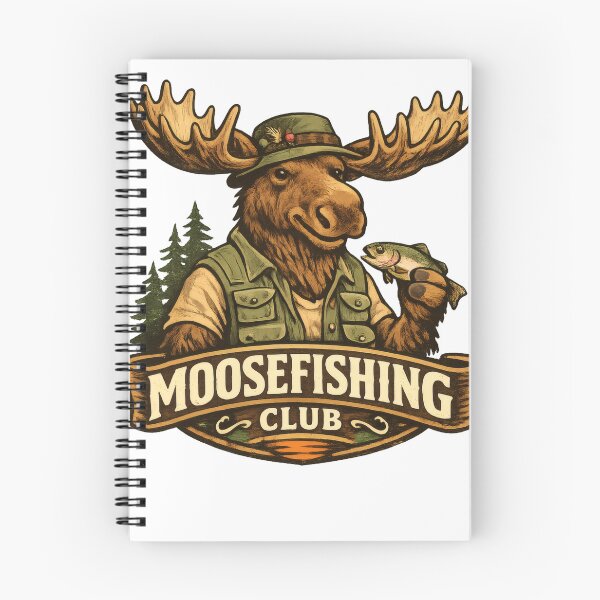 Item preview, Moose Fishing Club Outdoor Badge designed and sold by TheRealTaria.