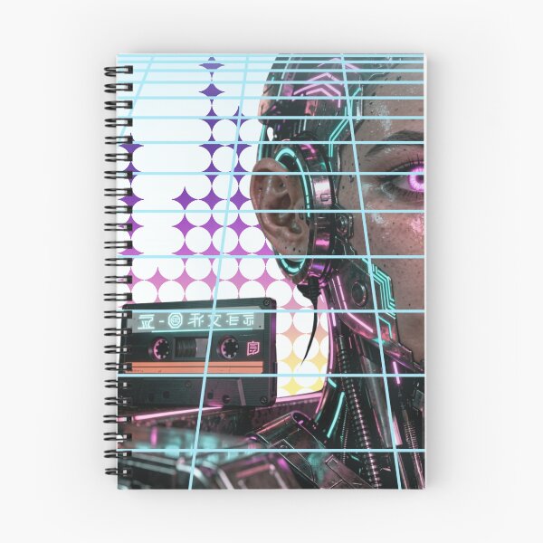 Item preview, Neon Cyberpunk & Cassette Tape Art designed and sold by unboxedbyJuls.