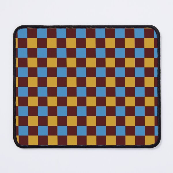 Item preview, Retro Burgundy, Mustard and Blue Checkerboard Pattern | Seamless Geometric Squares designed and sold by ViviNyks.