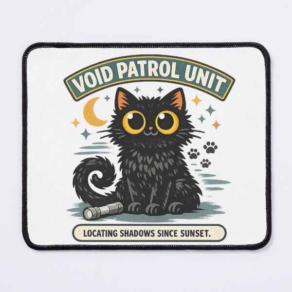 Item preview, Void Patrol Unit Black Cat Night Watch designed and sold by Concrete Coffee Studio.