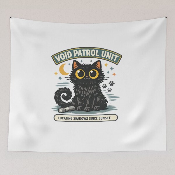 Item preview, Void Patrol Unit Black Cat Night Watch designed and sold by Concrete Coffee Studio.