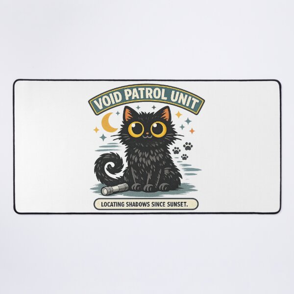 Item preview, Void Patrol Unit Black Cat Night Watch designed and sold by Concrete Coffee Studio.