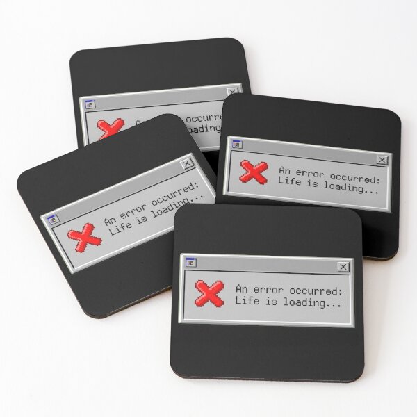 Item preview, An Error Occurred Life Is Loading Funny Retro Windows Gamer Gift designed and sold by AkDesign022.