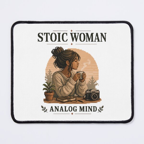 Item preview, Stoic Woman – Analog Mind, Quiet Strength designed and sold by PixelBlob.