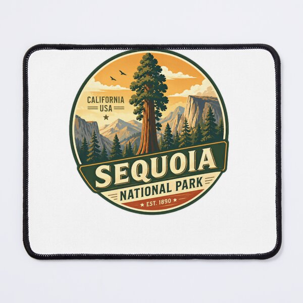 Item preview, California USA Sequoia National Park Est. 1890 Travel Hiker Souvenir designed and sold by Simsimah26Parks.