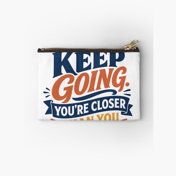 Item preview, Keep Going– You're Closer Than You Think| Inspirational Motivation Typography Design designed and sold by Kolibra.