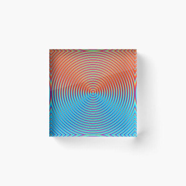 Item preview, Abstract Pattern "Orange and Blue Circle" designed and sold by Gluecknika.
