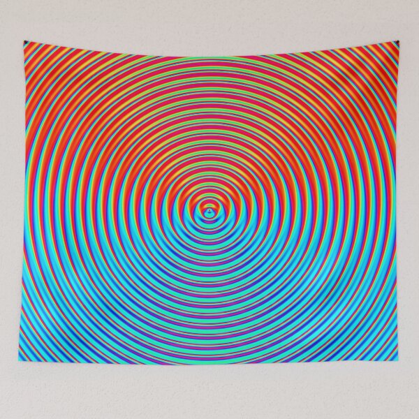 Item preview, Abstract Pattern "Orange and Blue Circle" designed and sold by Gluecknika.