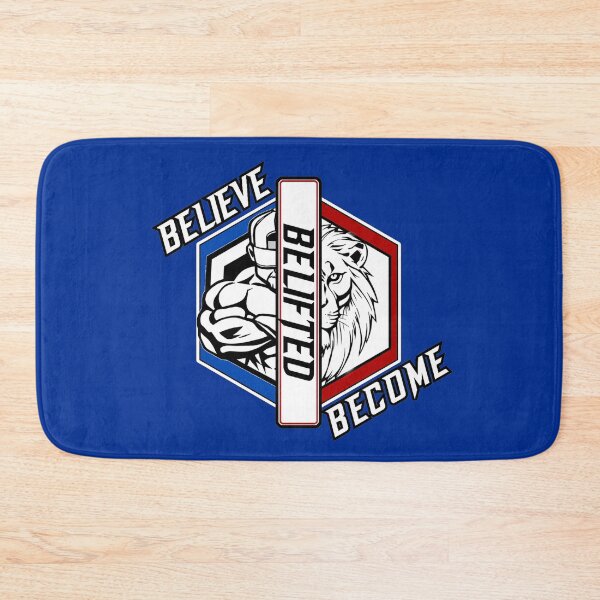 Item preview, Believe Belifted Become | Christian Gym Lion Identity designed and sold by Bezuiden.