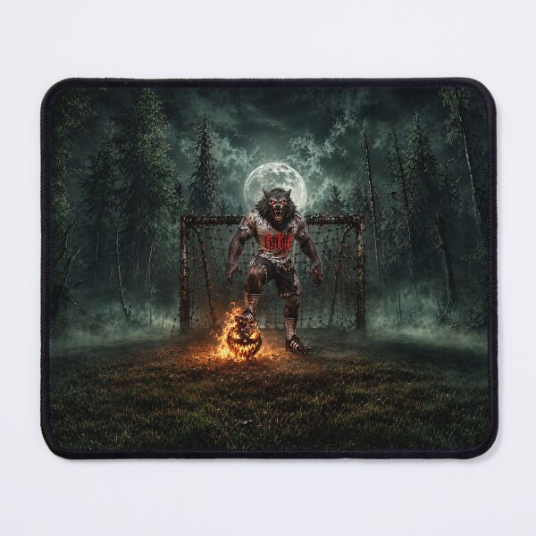 Item preview, Werewolf Soccer Chef - Gothic Horror Monster Mascot designed and sold by Aimaniia666.