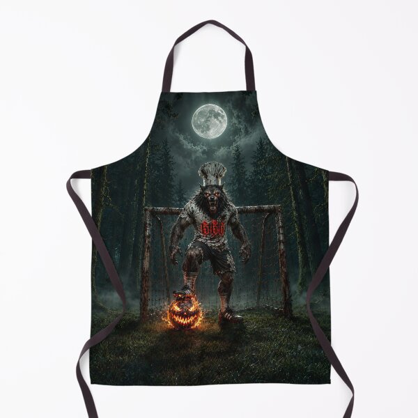 Item preview, Werewolf Soccer Chef - Gothic Horror Monster Mascot designed and sold by Aimaniia666.