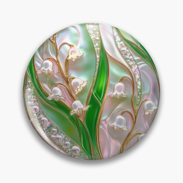 Item preview, Lily of the Valley Stained Glass Design designed and sold by MargaretWiktor.