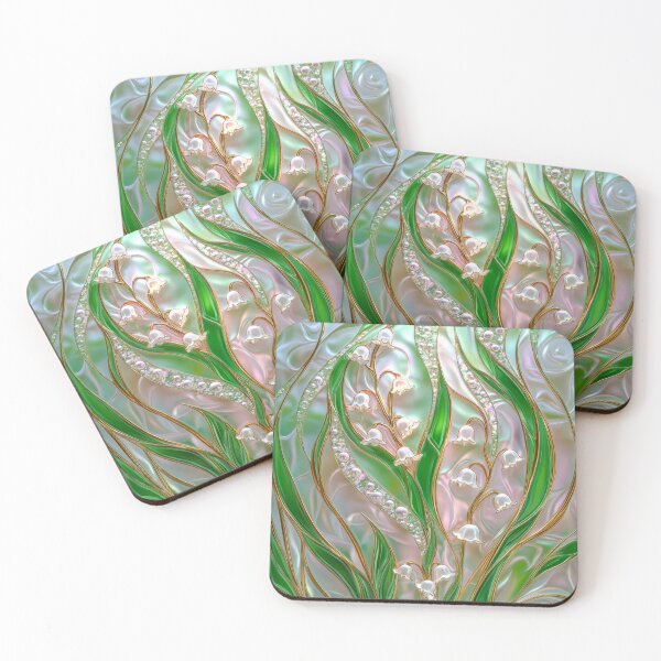 Item preview, Lily of the Valley Stained Glass Design designed and sold by MargaretWiktor.
