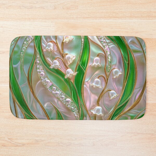 Item preview, Lily of the Valley Stained Glass Design designed and sold by MargaretWiktor.
