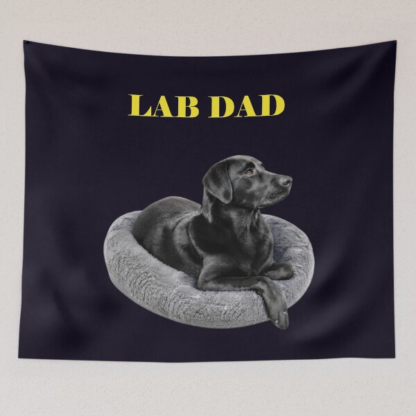 Item preview, LAB DAD BLACK LABRADOR RETRIEVER DOG LOVER GIFT designed and sold by PRINTSCHARMINGM.