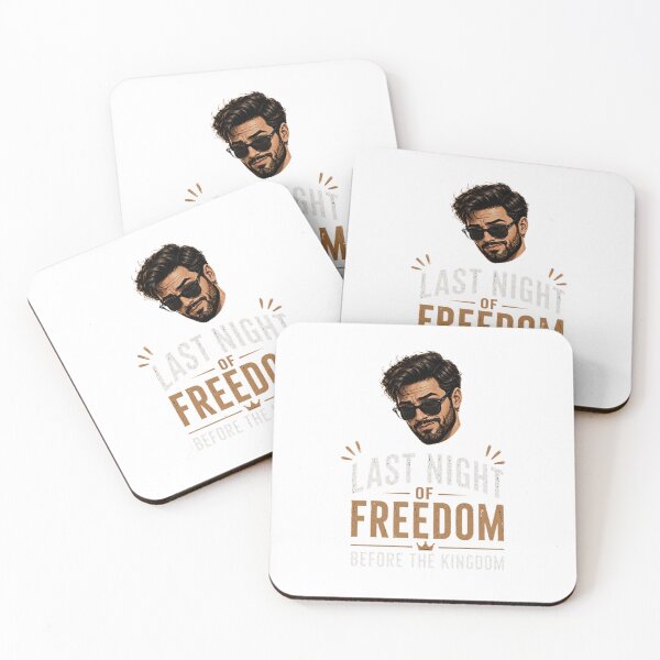 Item preview, Last Night of Freedom Bachelor Party Shirt | Funny Groom Squad T-Shirt designed and sold by CalmMandala.