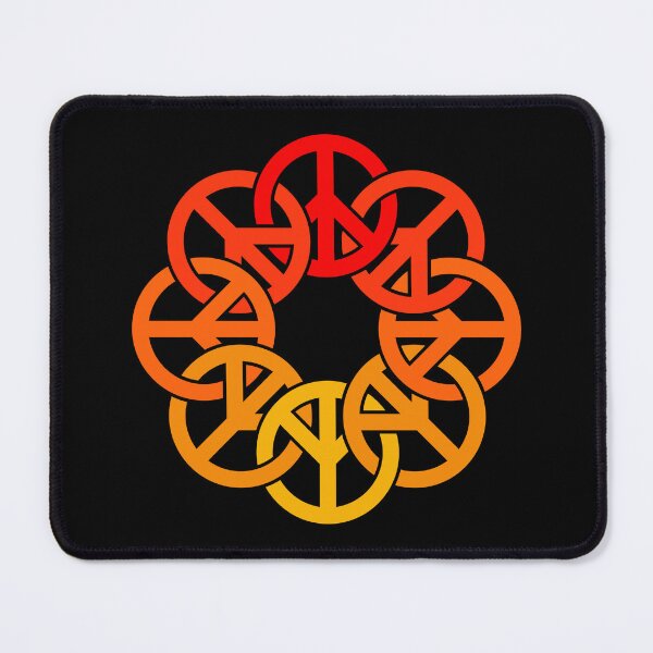 Item preview, Circle of Peace Signs (orange to red) designed and sold by JMParadis.