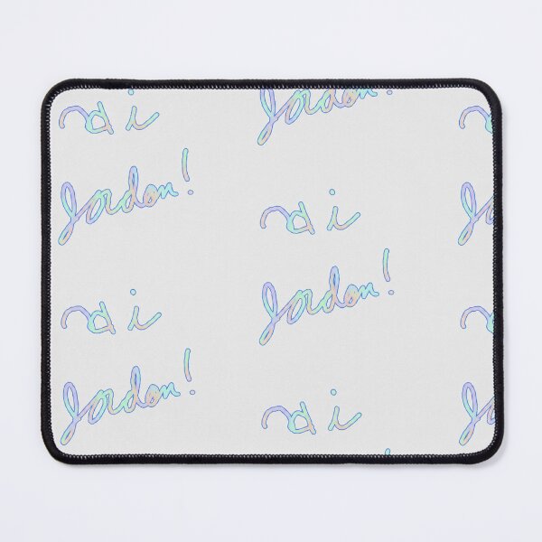 Item preview, Hi Jordon Pastel Iridescent Cursive Typography designed and sold by KaleChub.