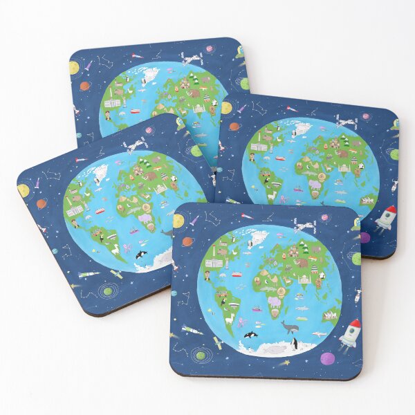Item preview, El mundo desde el espacio, por la ilustradora Carla Daly. designed and sold by Carla Daly.