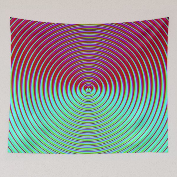 Item preview, Abstract Pattern "Red-Green Circle" designed and sold by Gluecknika.