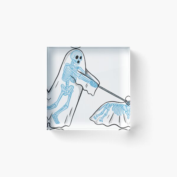 Item preview, Skeleton Walking Skeleton Dog In Ghost Sheets designed and sold by Fernawn-Wayles.