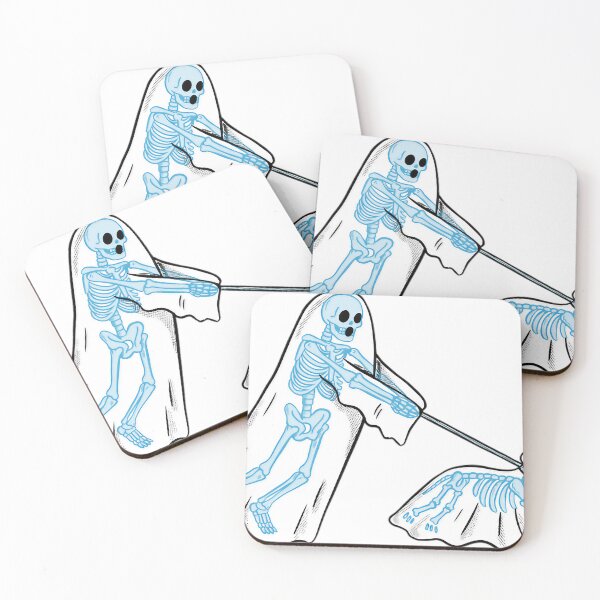 Item preview, Skeleton Walking Skeleton Dog In Ghost Sheets designed and sold by Fernawn-Wayles.