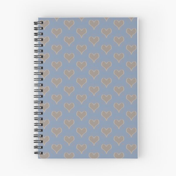 Item preview, Minimalist Pastel Blue and Gold Heart Pattern designed and sold by CaramelCo.