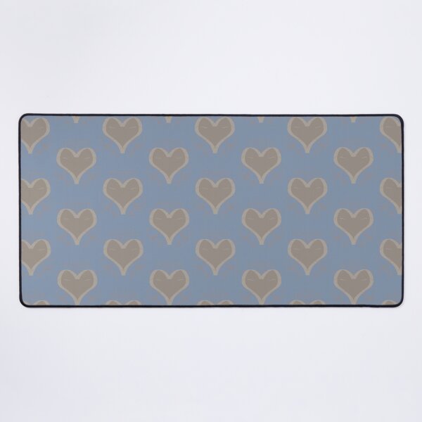 Item preview, Minimalist Pastel Blue and Gold Heart Pattern designed and sold by CaramelCo.
