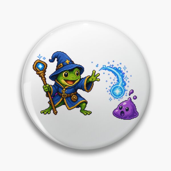 Item preview, Frog Mage vs Slime Pixel RPG Battle designed and sold by PocketCritter Studio.