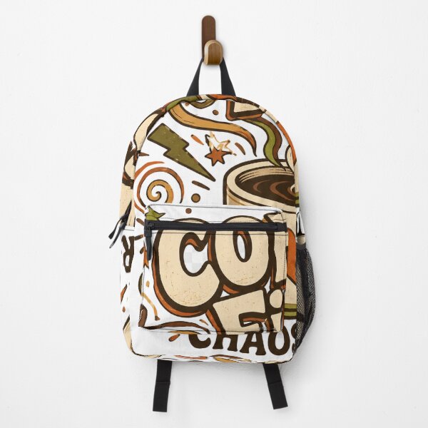 Item preview, Coffee First Chaos Later – Funny Retro Coffee Lover Doodle designed and sold by From Cyryl with Love.