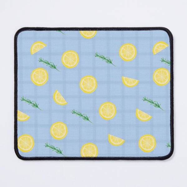 Item preview, Lemon Pattern with Fresh Lemon Slices and Rosemary Branches designed and sold by studiodrchicken.