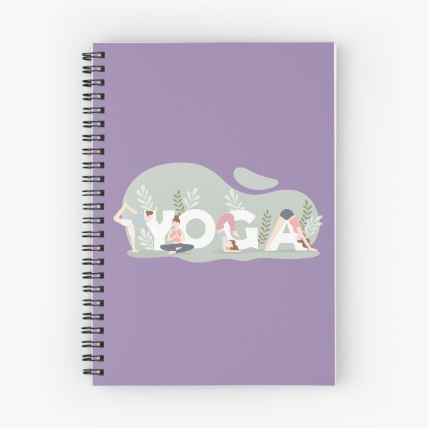 Item preview, Yoga Typography Design with Yoga Poses | Minimalist Wellness Art | Modern Yoga Lover Gift designed and sold by MimiSabu.