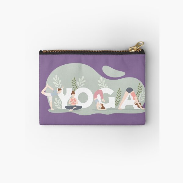 Item preview, Yoga Typography Design with Yoga Poses | Minimalist Wellness Art | Modern Yoga Lover Gift designed and sold by MimiSabu.