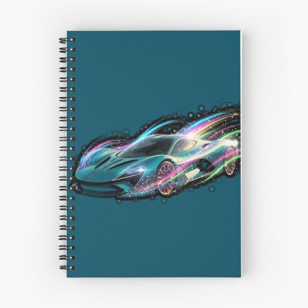 Item preview, Neon Cosmic Streak Supercar - Organic Vector Racing Art designed and sold by Nexus Space.