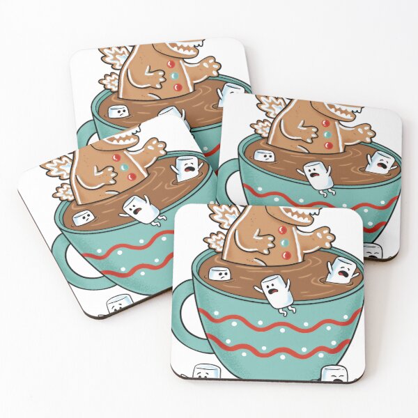 Item preview, Gingerbread Dinosaur In Hot Chocolate Mug designed and sold by Fernawn-Wayles.