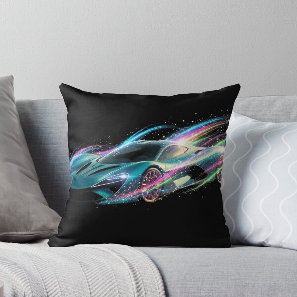 Item preview, Neon Cosmic Streak Supercar - Organic Vector Racing Art designed and sold by Nexus Space.