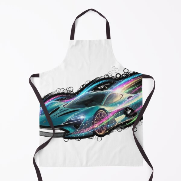 Item preview, Neon Cosmic Streak Supercar - Organic Vector Racing Art designed and sold by Nexus Space.