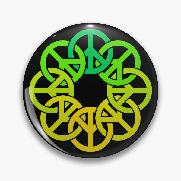 Item preview, Circle of Peace Signs (yellow to green) designed and sold by JMParadis.