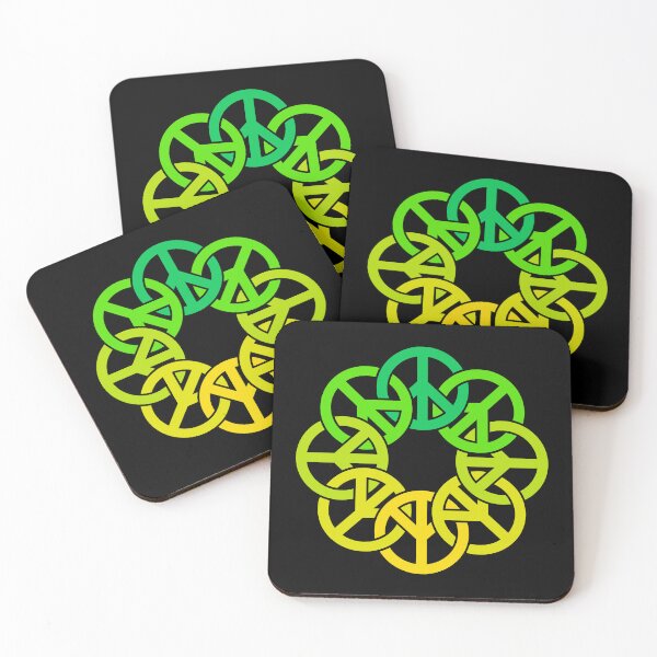 Item preview, Circle of Peace Signs (yellow to green) designed and sold by JMParadis.