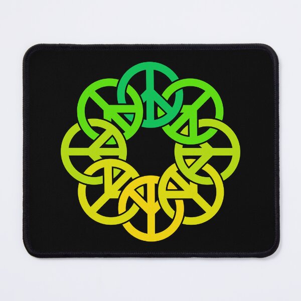 Item preview, Circle of Peace Signs (yellow to green) designed and sold by JMParadis.