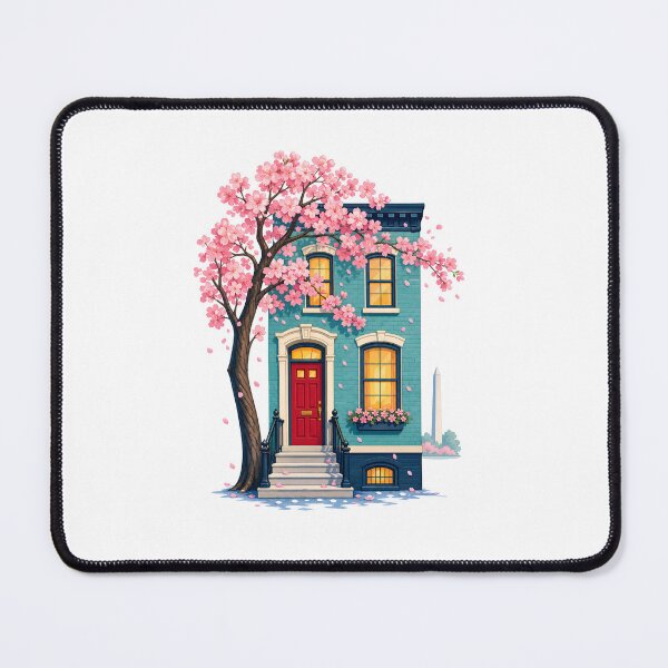Item preview, Washington DC Row House – Cherry Blossom Welcome designed and sold by Fenay Designs.