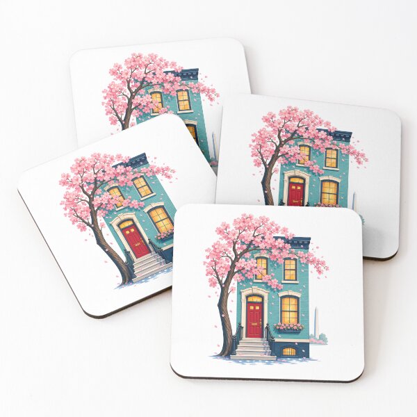 Item preview, Washington DC Row House – Cherry Blossom Welcome designed and sold by Fenay Designs.