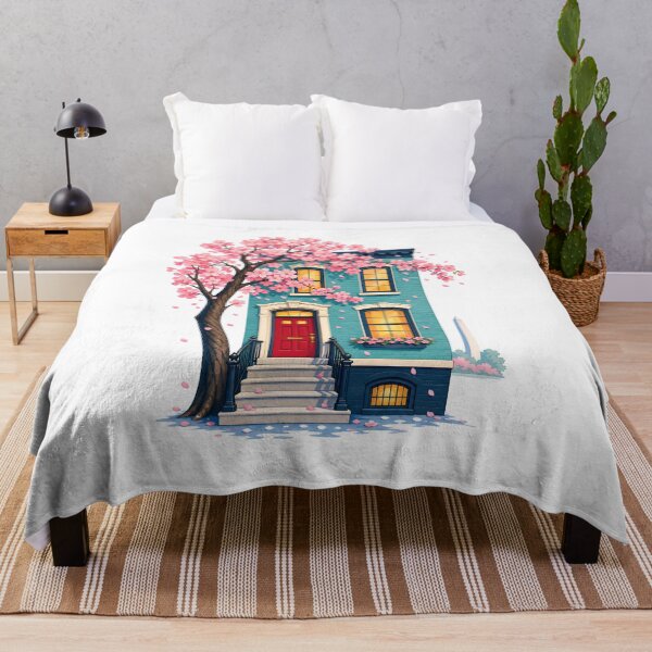 Item preview, Washington DC Row House – Cherry Blossom Welcome designed and sold by Fenay Designs.