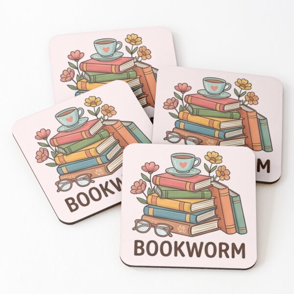 Item preview, Bookworm Cozy Stack of Books and Coffee Aesthetic designed and sold by Rehnair.