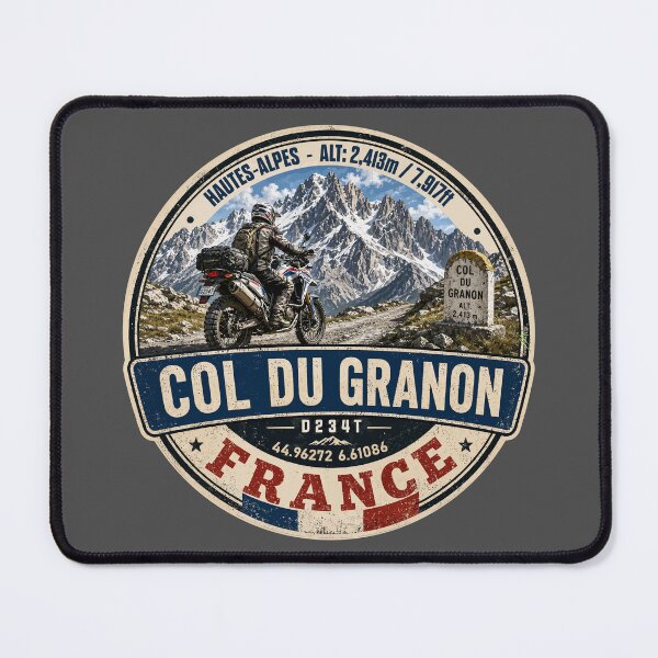Item preview, Col du Granon France Motorcycle Sticker TShirt 03 designed and sold by OuterShellUK.