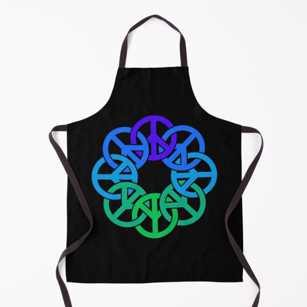 Item preview, Circle of Peace Signs (green to indigo) designed and sold by JMParadis.