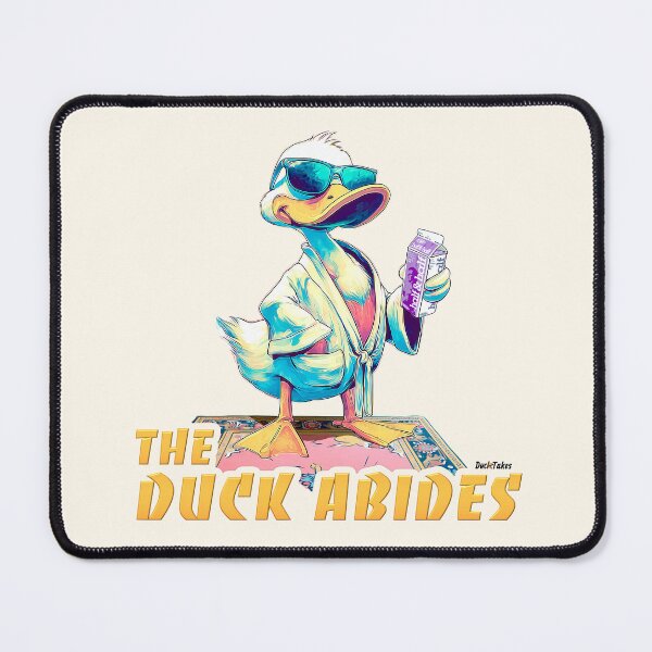 Item preview, The Duck Abides Bathrobe Duck The Big Lebowski Parody designed and sold by DuckSmith.