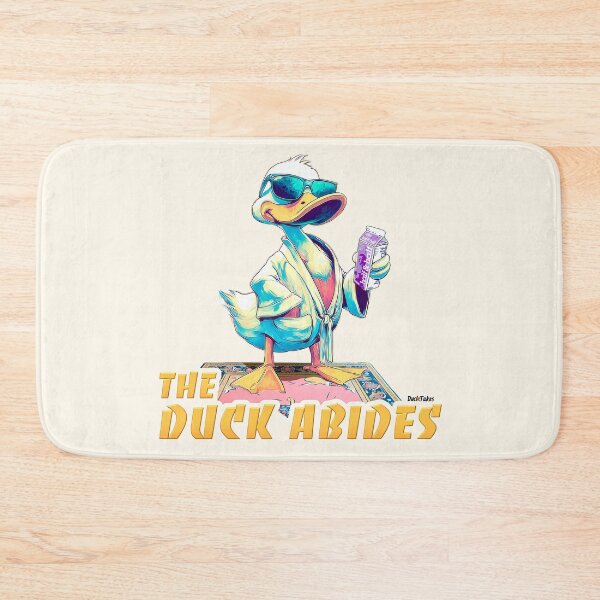 Item preview, The Duck Abides Bathrobe Duck The Big Lebowski Parody designed and sold by DuckSmith.