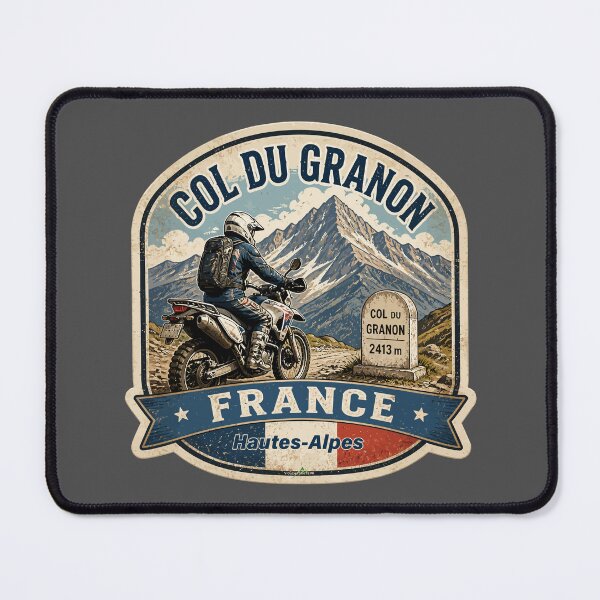 Item preview, Col du Granon France Motorcycle Sticker TShirt 04 designed and sold by OuterShellUK.