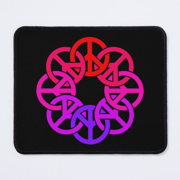 Item preview, Circle of Peace Signs (purple to red) designed and sold by JMParadis.